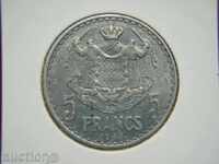 5 Francs 1945 Monaco (5 франка Монако) - XF