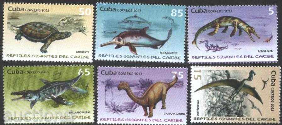mărci curate reptile gigantice din Caraibe 2013 din Cuba