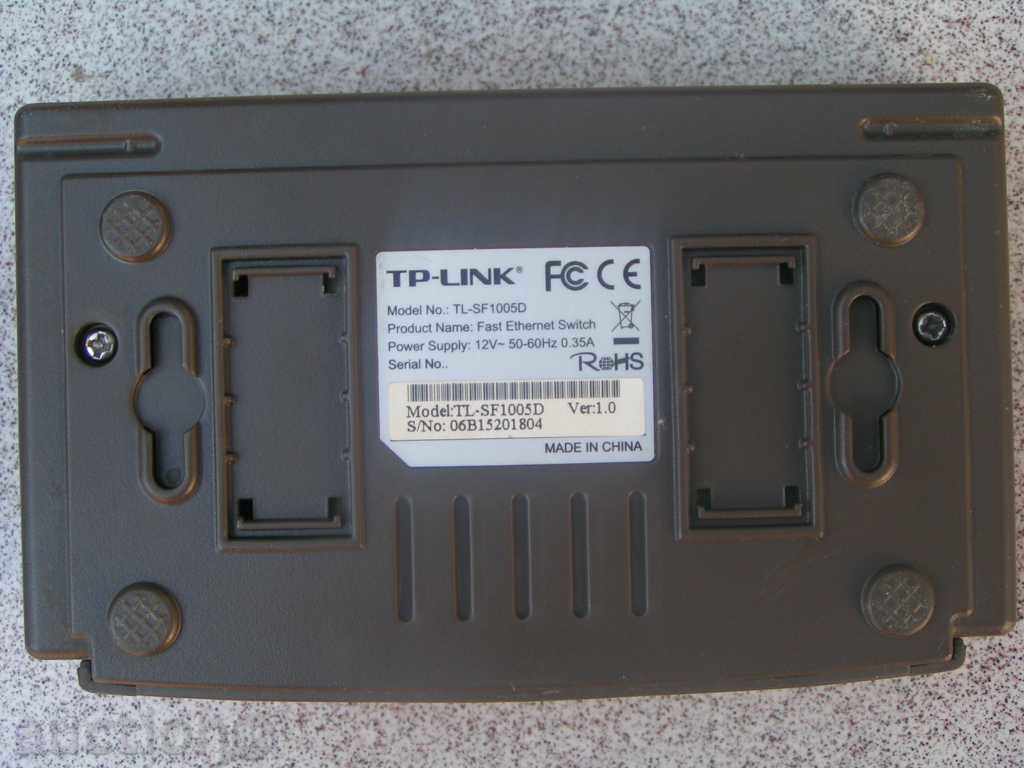 Router TP-LINK TL-SF 1005D with price 12.00 BGN | € 6.14 Router TP-LINK TL-SF 1005D with price 12.00 BGN | € 6.14