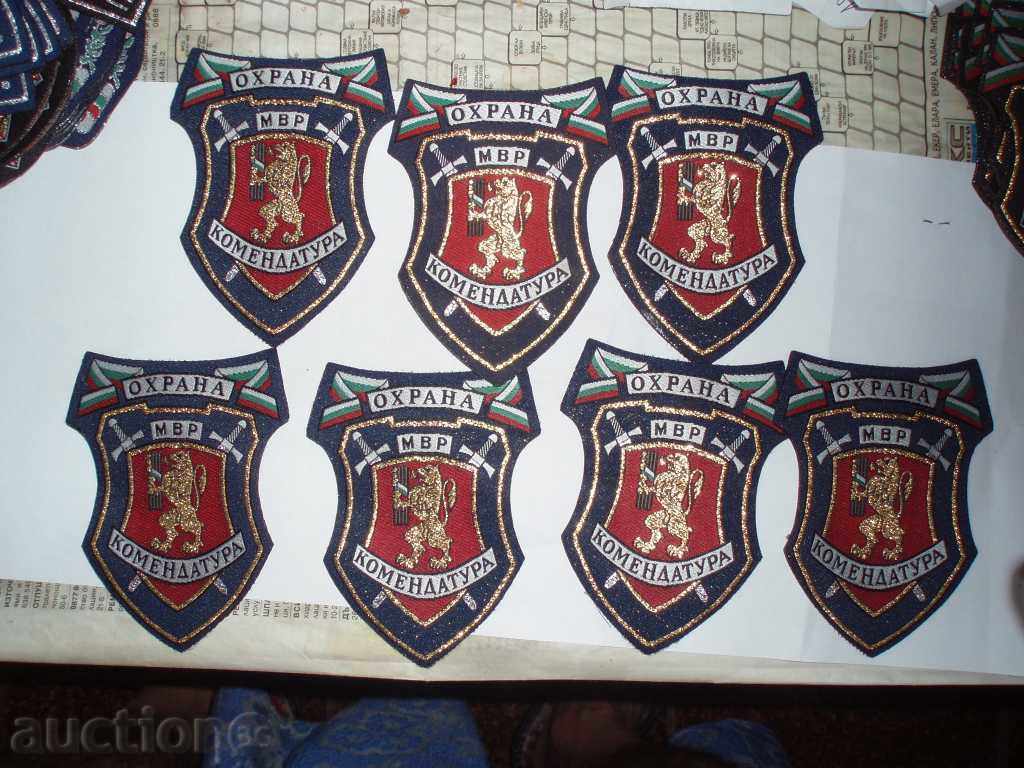 Lot Emblems-Stripes-Commandant-Guard