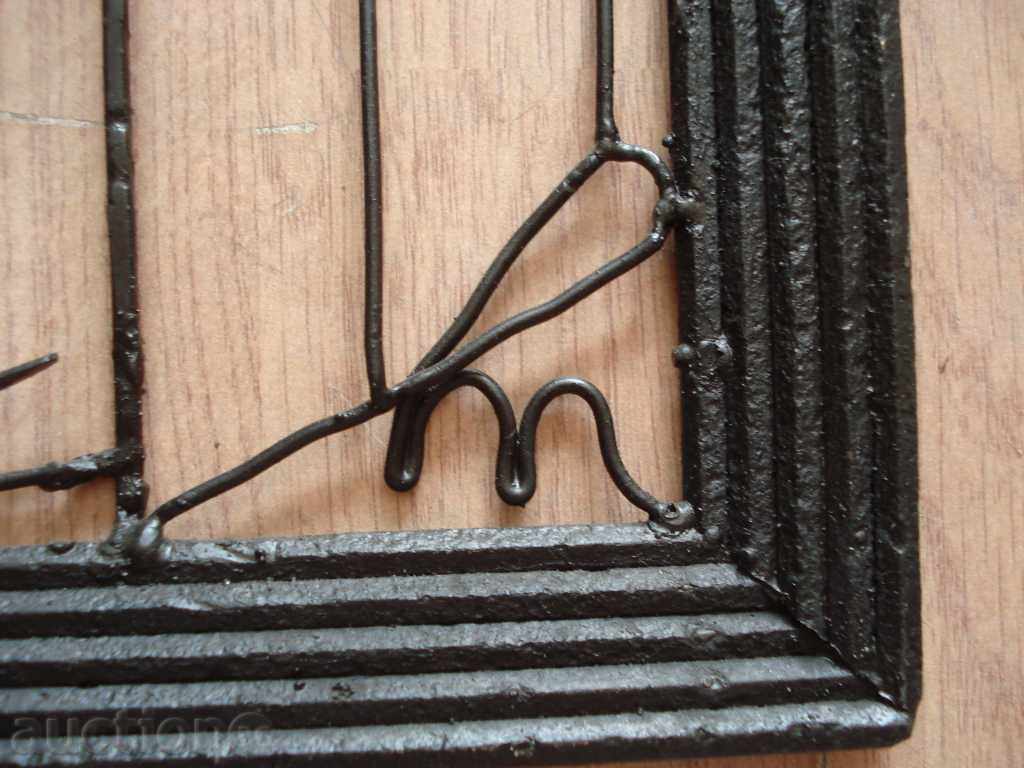 1011 Tihomir Ivanov Horse picture made of wire P.50 / 39 with price 150.00 BGN | € 76.69 1011 Tihomir Ivanov Horse picture made of wire P.50 / 39 with price 150.00 BGN | € 76.69