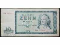 Bancnota Germania GDR 10 Mark 1964 RR rare