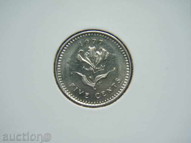 5 Cents 1977 Rhodesia (Родезия) - Unc