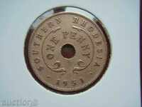 1 Penny 1951 Rhodesia de Sud - XF/AU