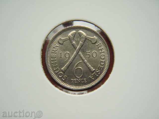 6 Pence 1950 Southern Rhodesia - Unc