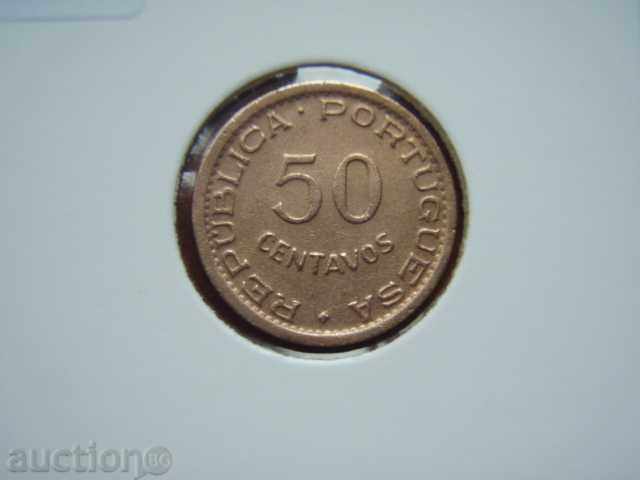 50 Centavos 1957 Mozambique (Mozambique) - XF with price 3.29 BGN | € 1.68