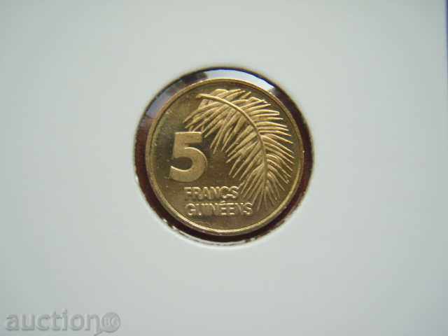 5 Francs 1985 Guinea - Unc