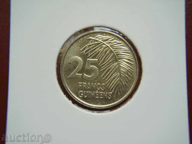 25 Franci 1987 Guineea - Unc