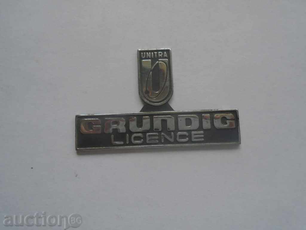 STARA METAL EMBLEM "GRUNDIG" with price 9.99 BGN | € 5.11 STARA METAL EMBLEM "GRUNDIG" with price 9.99 BGN | € 5.11