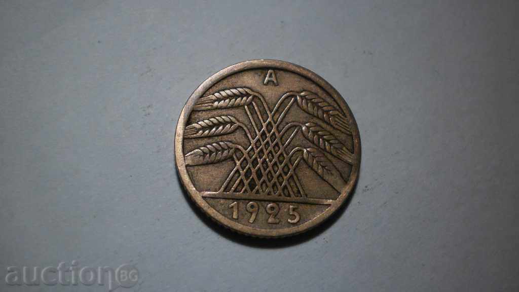 Moneda 5 REICHSPFENNIG 1925 A Germania cu preț € 1.02 | 1.99 BGN
