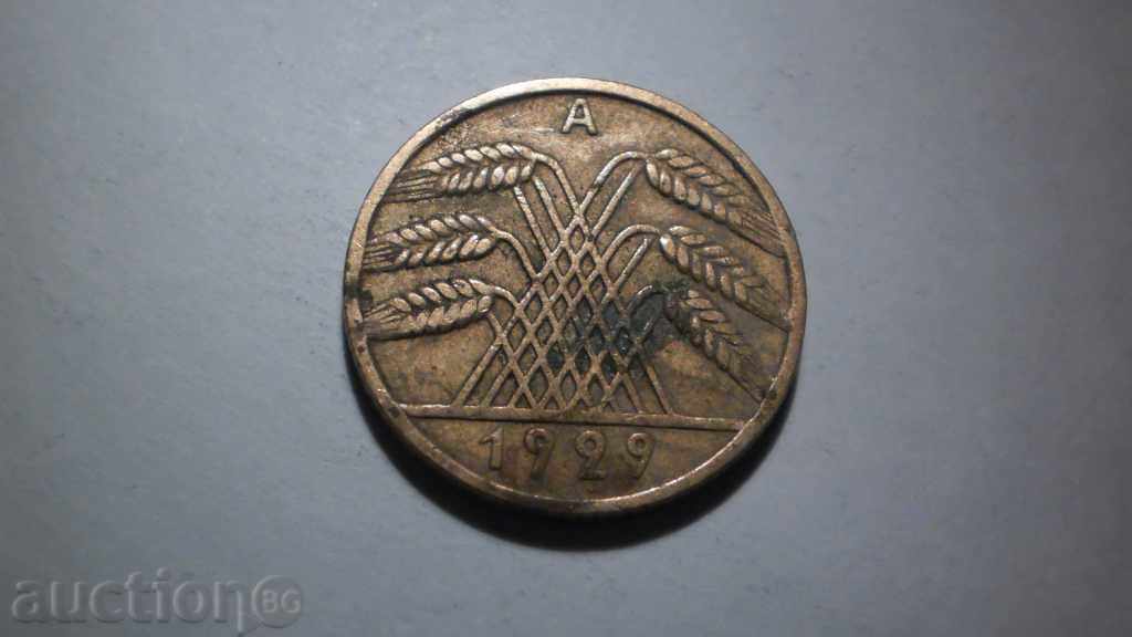 Moneda 10 REICHSPFENNIG 1929 A Germania cu preț € 1.02 | 1.99 BGN
