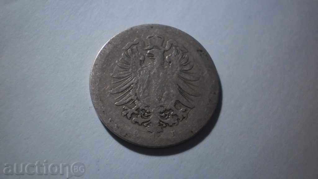 Moneda 10 Pfennig 1876 D Germania
