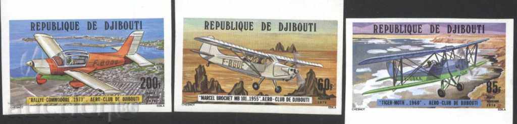 Чисти марки Авиация Самолети 1978 от Джибути