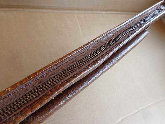 Old Leather Leather Leather Leather Early Sox Folder Wallet - 7