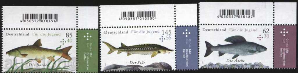 Чисти  марки  Риби  2015 от Германия