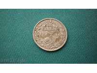 Silver Coin 3 Pence 1919 England