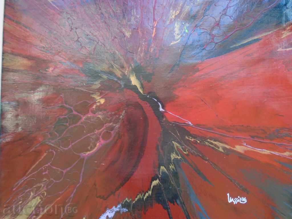 VASIL POPOV (1932 - 1997) - LANDSCAPE ÎN RED - 6 VASIL POPOV (1932 - 1997) - LANDSCAPE ÎN RED - 6