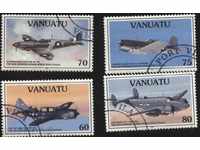 Kleymovani μάρκες Αεροπορίας Αεροπλάνα 1995 από Βανουάτου