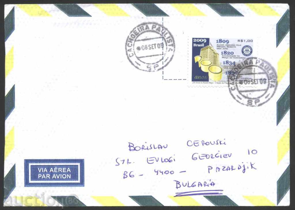 Traveled 2009 envelope from Brazil