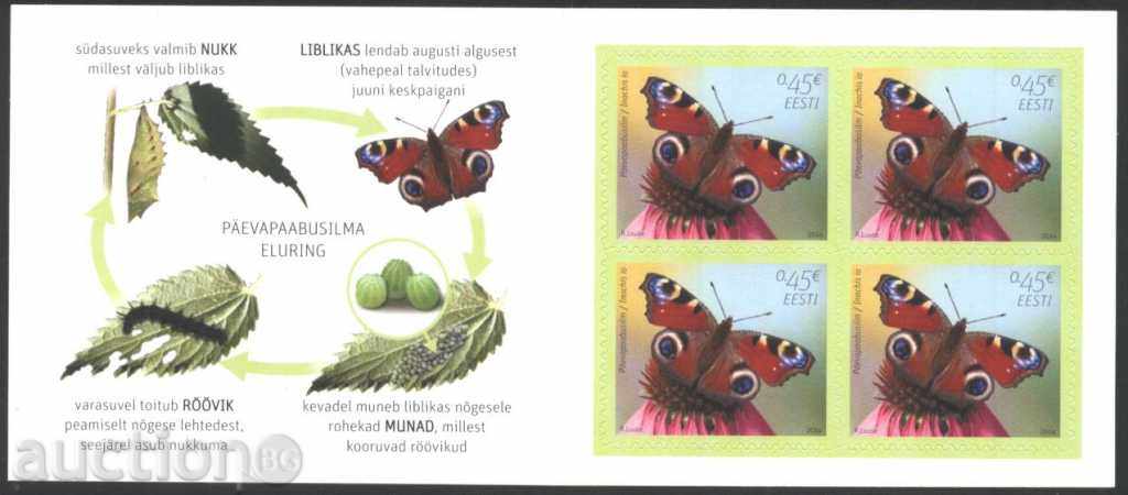Καθαρό σήμα σε φυλλάδια Butterfly 2014 από την Εσθονία