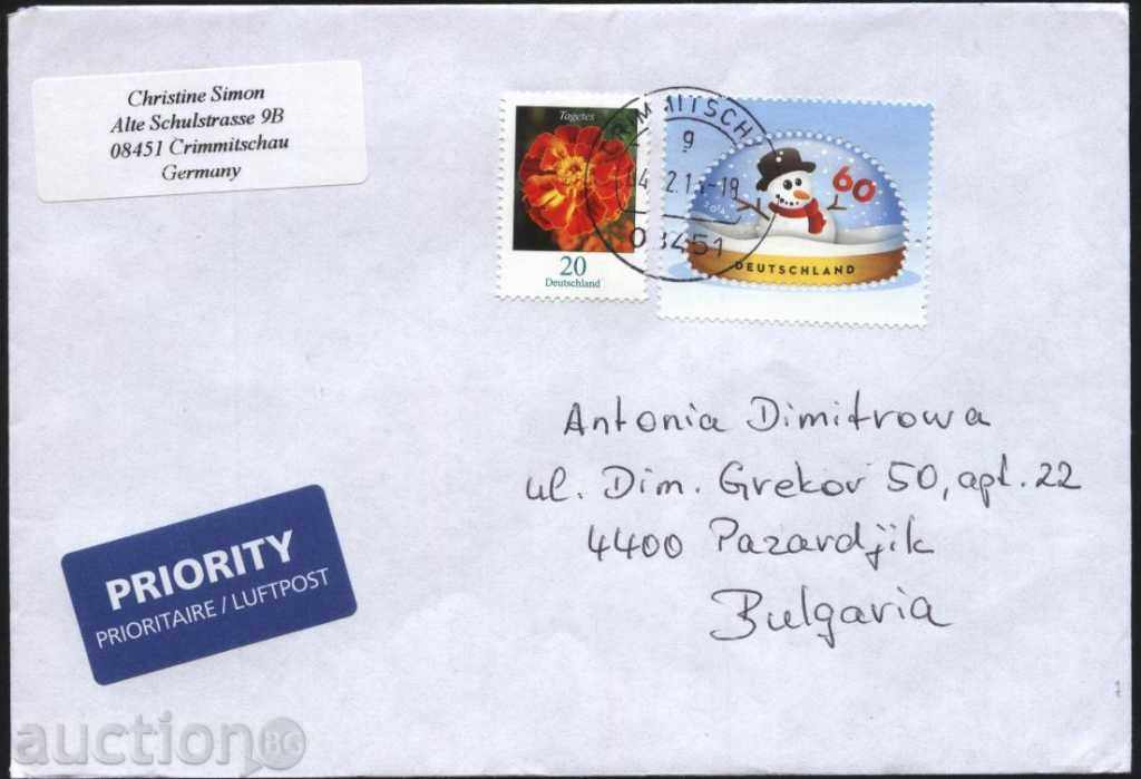 Traveled Christmas 2014 envelope from Germany
