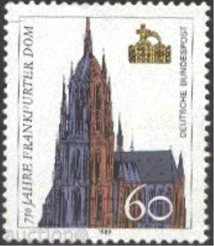 Чиста марка 750 години катедрала в  Франкфурт 1989 Германия