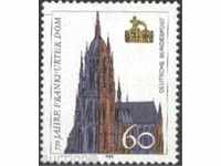 Чиста марка 750 години катедрала в  Франкфурт 1989 Германия