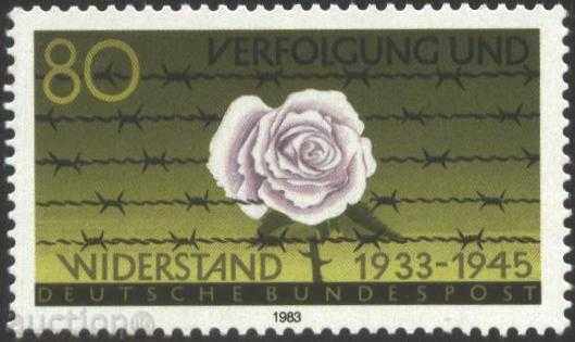 Чиста  марка  Роза  1983  от Германия