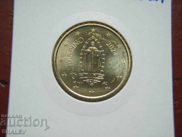 Παράδοση 50 λεπτά 2024 Άγιος Μαρίνος (50 evroσεντς Άγιος Μαρίνος) - Unc Παράδοση 50 λεπτά 2024 Άγιος Μαρίνος (50 evroσεντς Άγιος Μαρίνος) - Unc