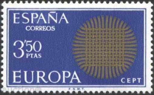 Καθαρό μάρκα Ευρώπη Σεπτέμβριο 1970 από την Ισπανία