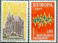 Καθαρό Μάρκες Ευρώπη Σεπτέμβρη 1972 από τη Γαλλία