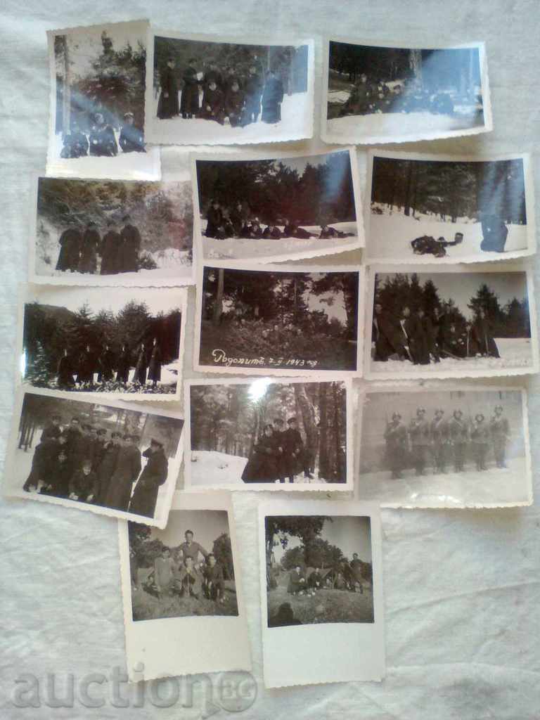 Лот снимки Родопите с. Ракитово войници палатки 1943 г.
