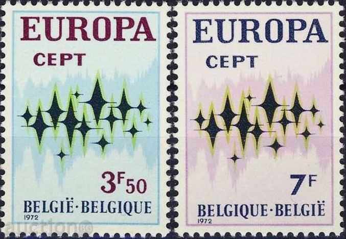 Καθαρό Μάρκες Ευρώπη Σεπτέμβρη 1972 από το Βέλγιο