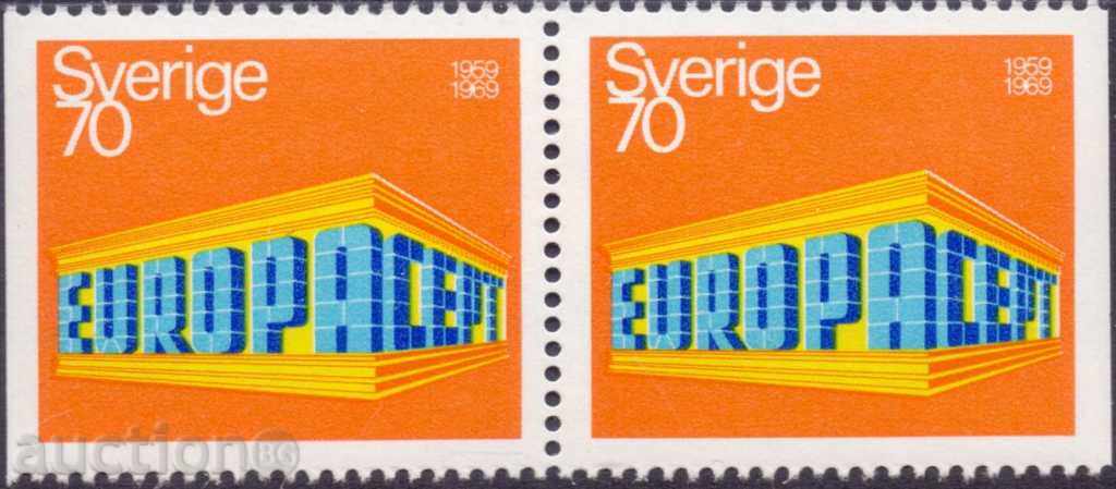Чиста марка  Европа СЕПТ 1969  от  Швеция
