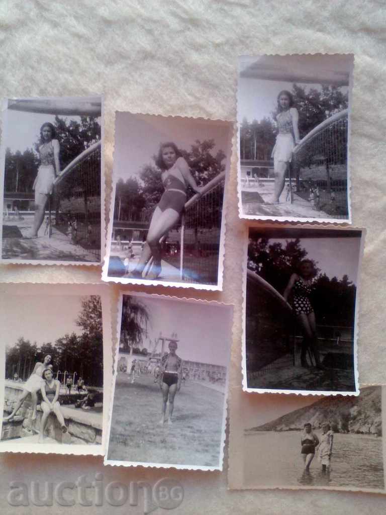Lot fotografii vechi plajă Sofia piscină înainte de 1944