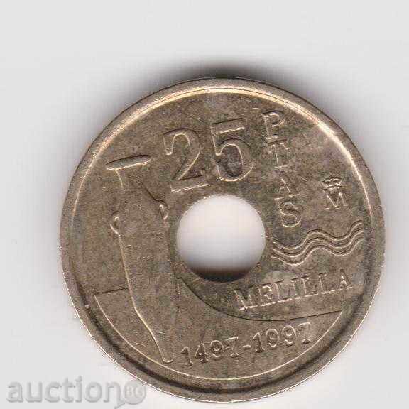 25 pesetas 1997 Spania