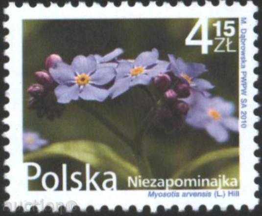 Καθαρό σήμα Χλωρίδα Λουλούδια Nezabravki 2010 Πολωνία