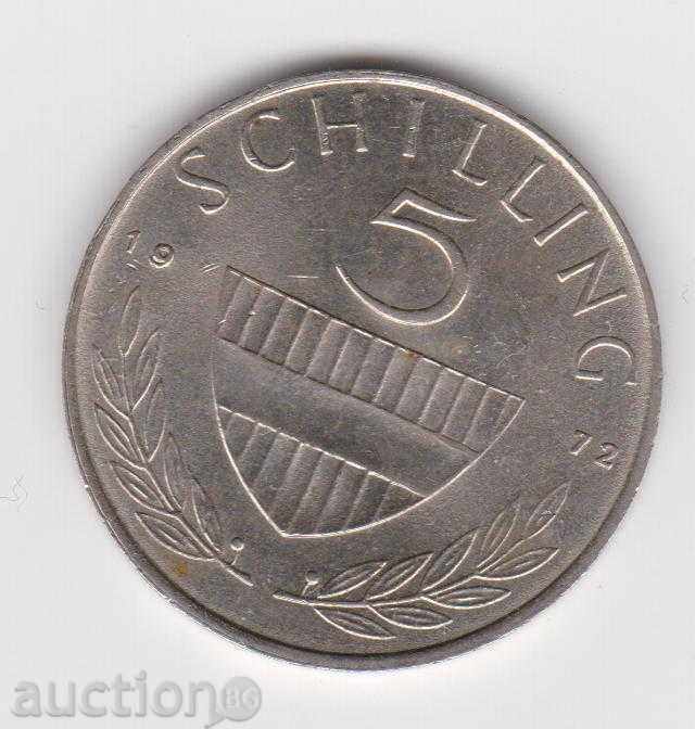 5 Shilling 1972 Austria