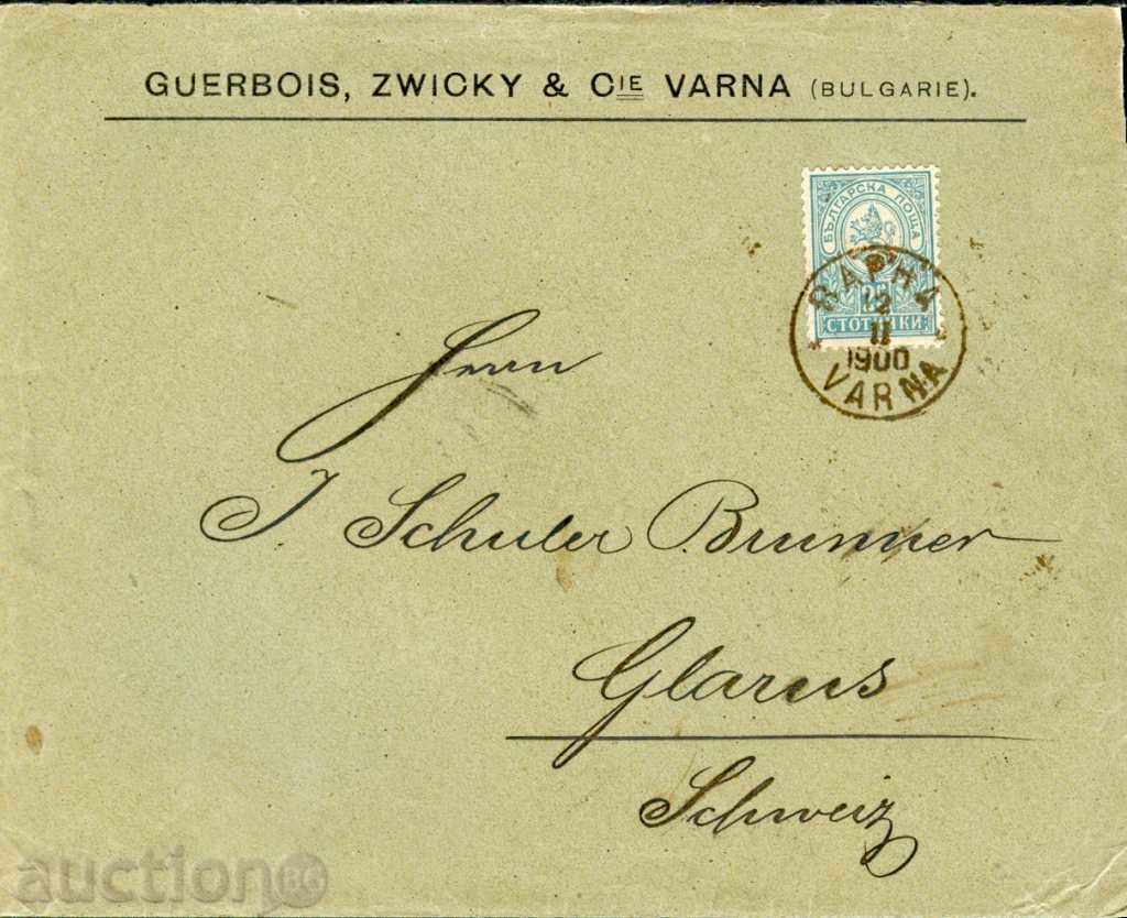 MICUL LION 25 Sf. plic VARNA - GLARUS - 12.II.1900