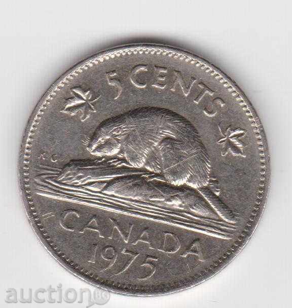 5 σεντ το 1975 ο Καναδάς