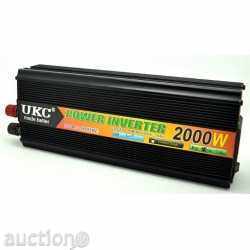 High-capacity Inverter for CAR UKC 24V-220V, 2000W with price 98.00 BGN | € 50.11 High-capacity Inverter for CAR UKC 24V-220V, 2000W with price 98.00 BGN | € 50.11