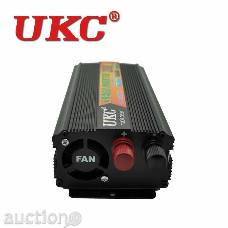 Auction High-capacity Inverter for CAR UKC 24V-220V, 2000W Auction High-capacity Inverter for CAR UKC 24V-220V, 2000W
