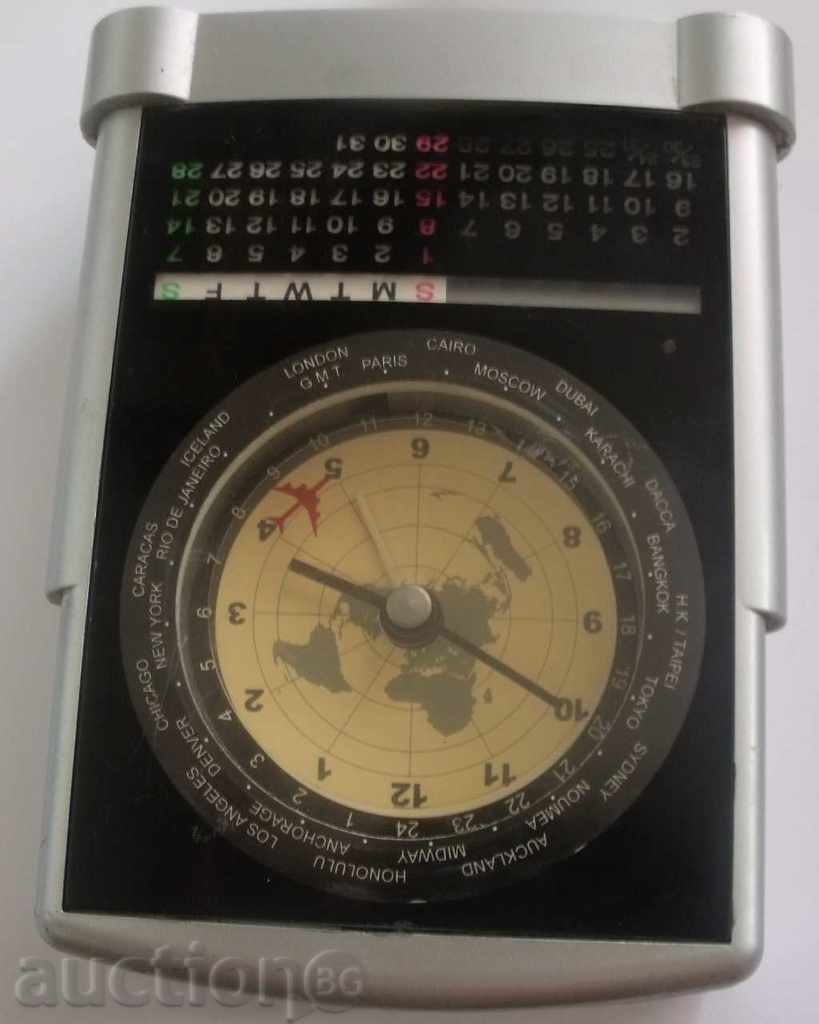 desktop quartz clock with world time and calendar - 5 desktop quartz clock with world time and calendar - 5