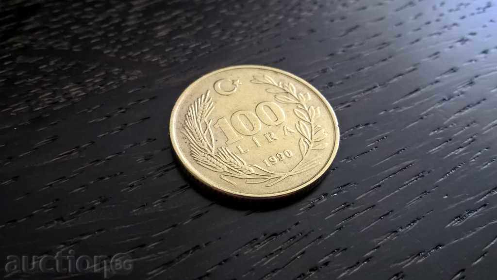 Monede - Turcia - 100 liras | 1990.