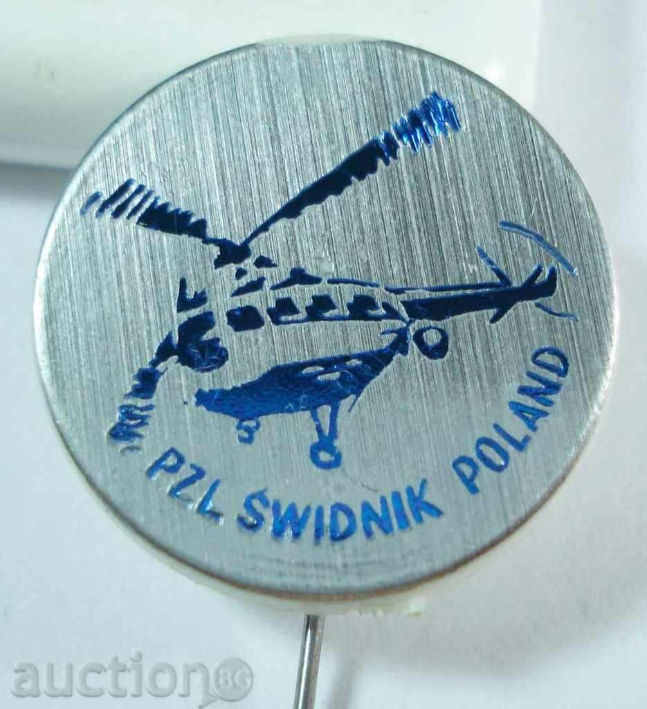 7222 Polonia elicoptere fabrică semn Swidnik