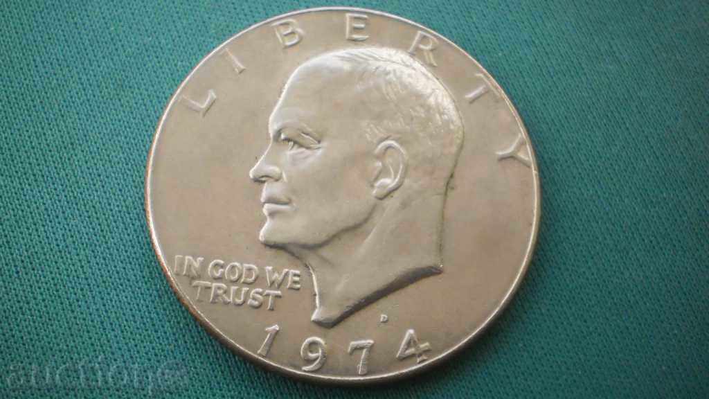 USA 1 Dollar 1974 Letter D Very Rare with price € 7.67 | 15.00 BGN USA 1 Dollar 1974 Letter D Very Rare with price € 7.67 | 15.00 BGN