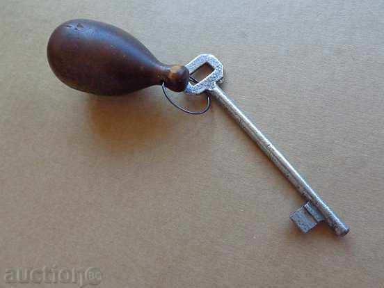 Old key from the lock of Turnovo hotel Kingdoms Bulgaria latch - 5 Old key from the lock of Turnovo hotel Kingdoms Bulgaria latch - 5