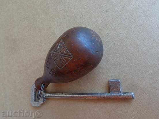 Old key from the lock of Turnovo hotel Kingdoms Bulgaria latch - 6 Old key from the lock of Turnovo hotel Kingdoms Bulgaria latch - 6