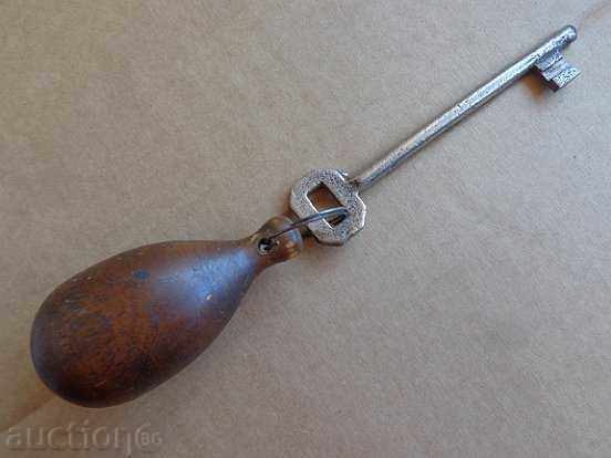 Old key from the lock of Turnovo hotel Kingdoms Bulgaria latch - 7 Old key from the lock of Turnovo hotel Kingdoms Bulgaria latch - 7