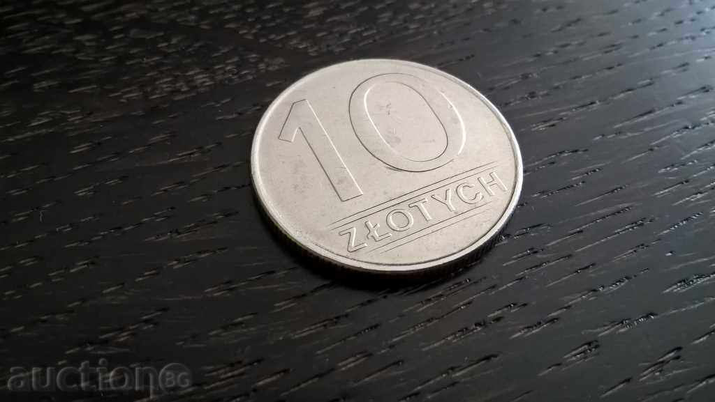 Монета - Полша - 10 злоти | 1986г.